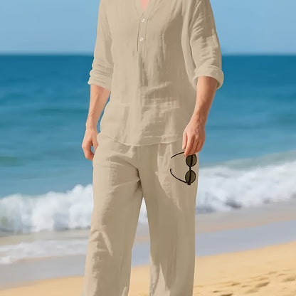 Men's Linen Summer Set | Relaxed Breathable