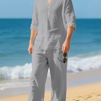 Men's Linen Summer Set | Relaxed Breathable