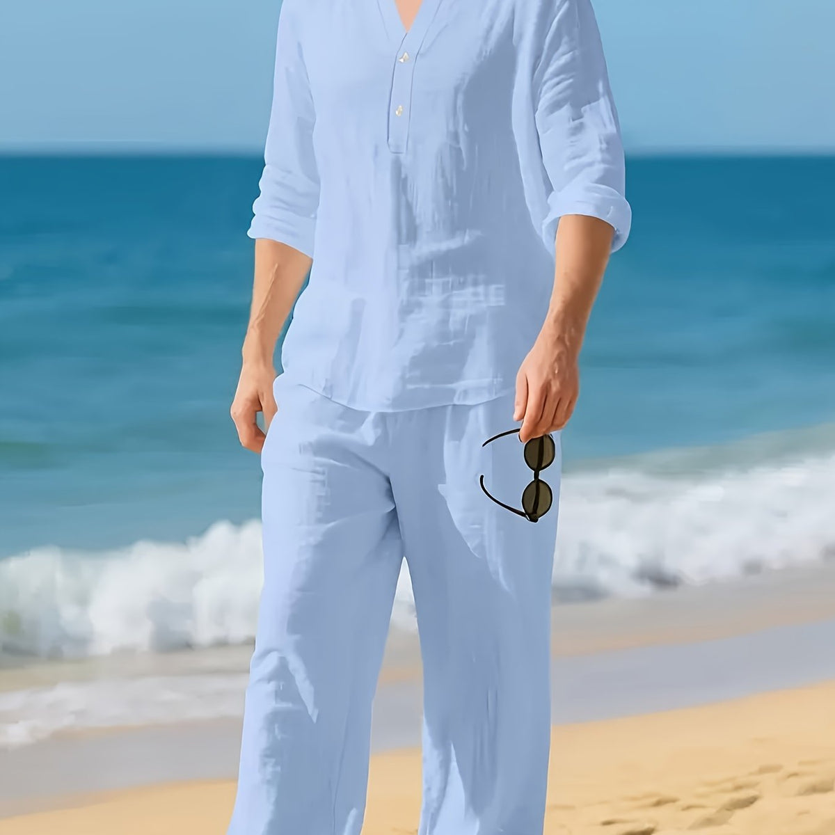 Men's Linen Summer Set | Relaxed Breathable