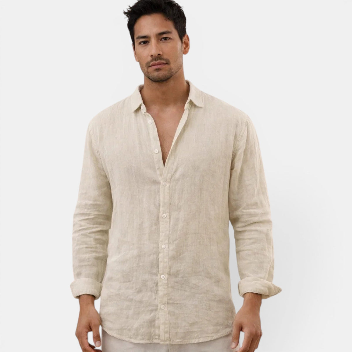 Men's Linen Shirt | Breathable Casual Button-Up