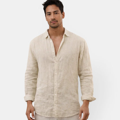 Men's Linen Shirt | Breathable Casual Button-Up
