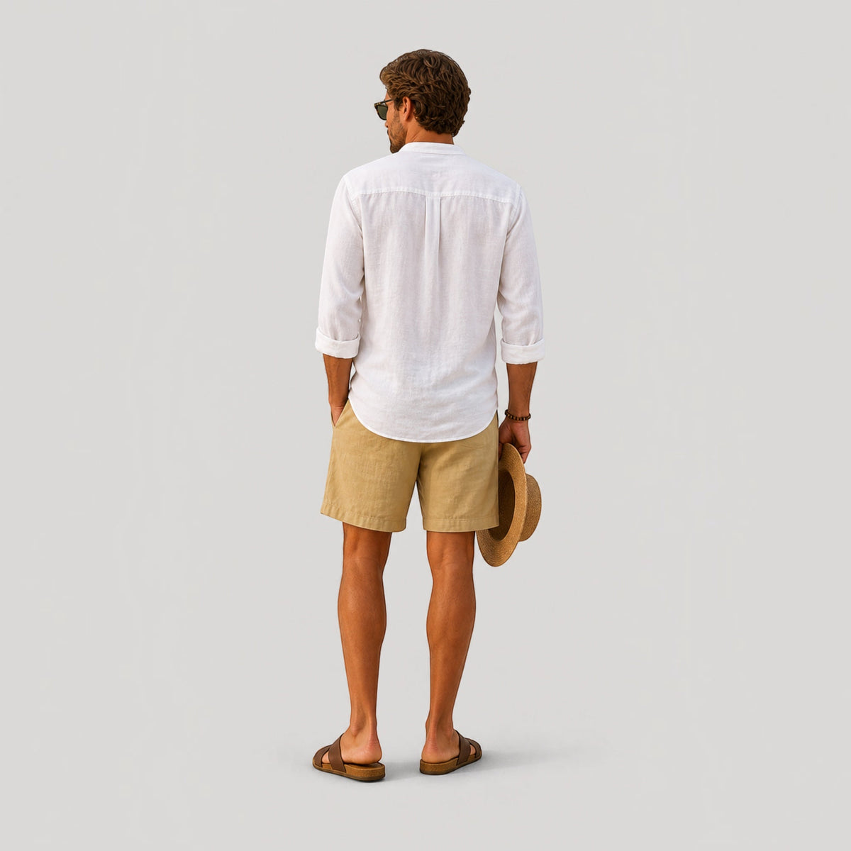 Men's Cotton Linen Shorts | Lightweight Tailored Fit