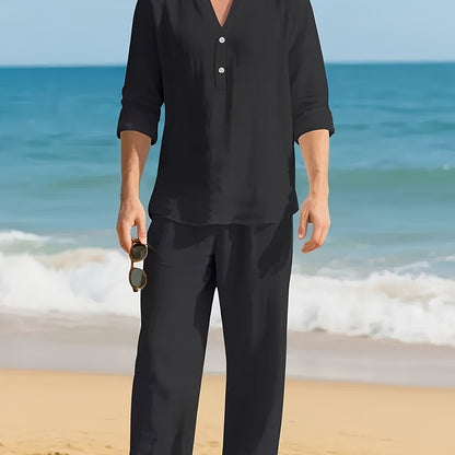 Men's Linen Summer Set | Relaxed Breathable