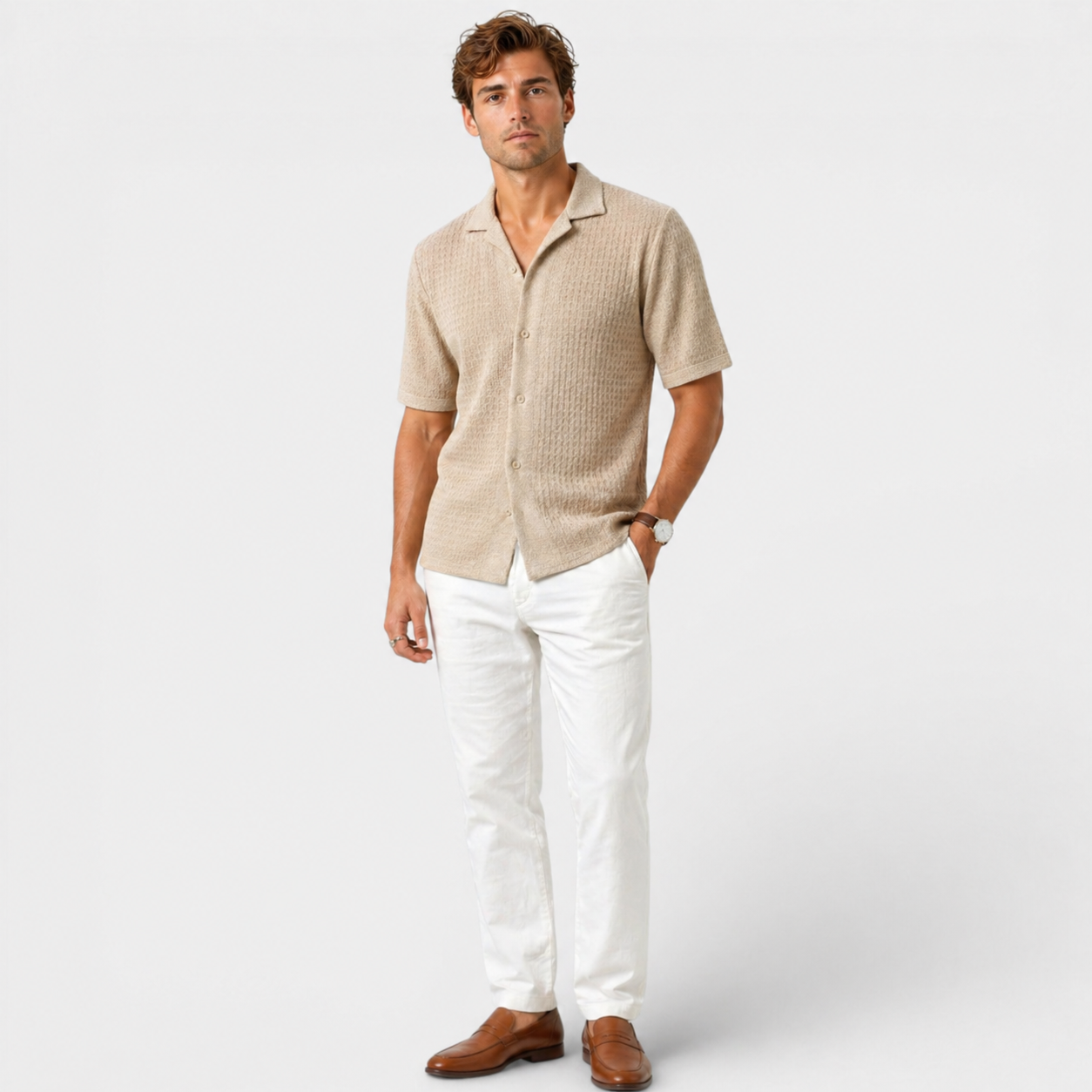 Men's Elegant Shirt Smart Casual Summer Wear