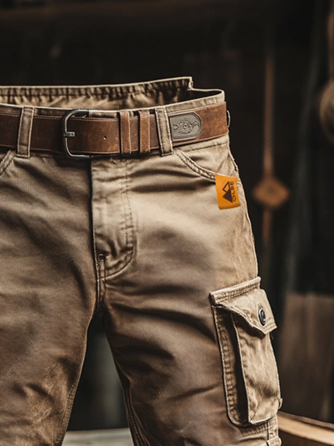 Men's Cotton Cargo Shorts | Vintage Relaxed Fit