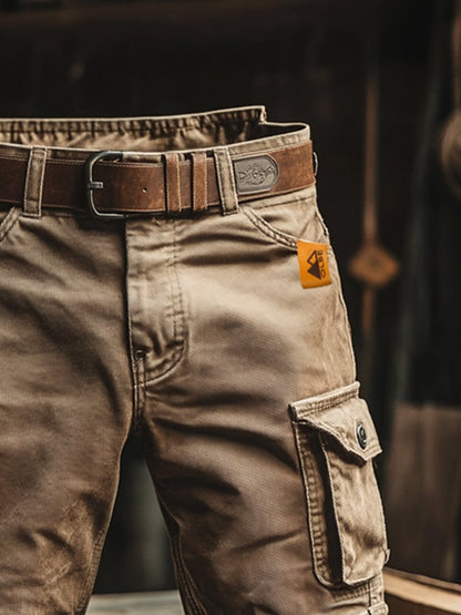 Men's Cotton Cargo Shorts | Vintage Relaxed Fit
