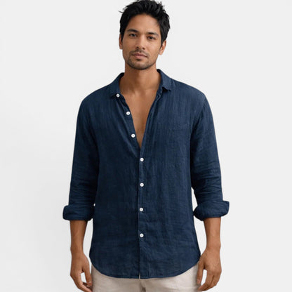 Men's Linen Shirt | Breathable Casual Button-Up