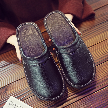 Men's Leather Slippers | Stylish Indoor Outdoor Comfort