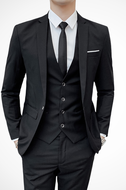 Men's Slim Fit 3 Piece Suit Notch Lapel