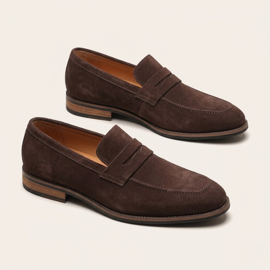 Men's Synthetic Loafers | Classic Strap Slip-On Shoes