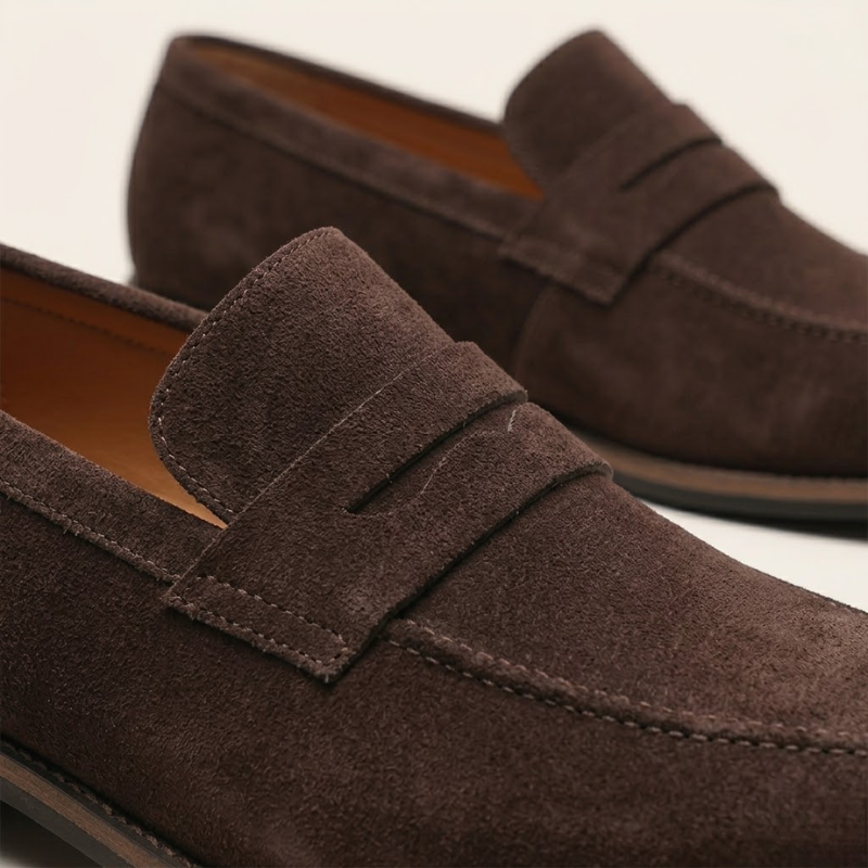 Men's Synthetic Loafers | Classic Strap Slip-On Shoes