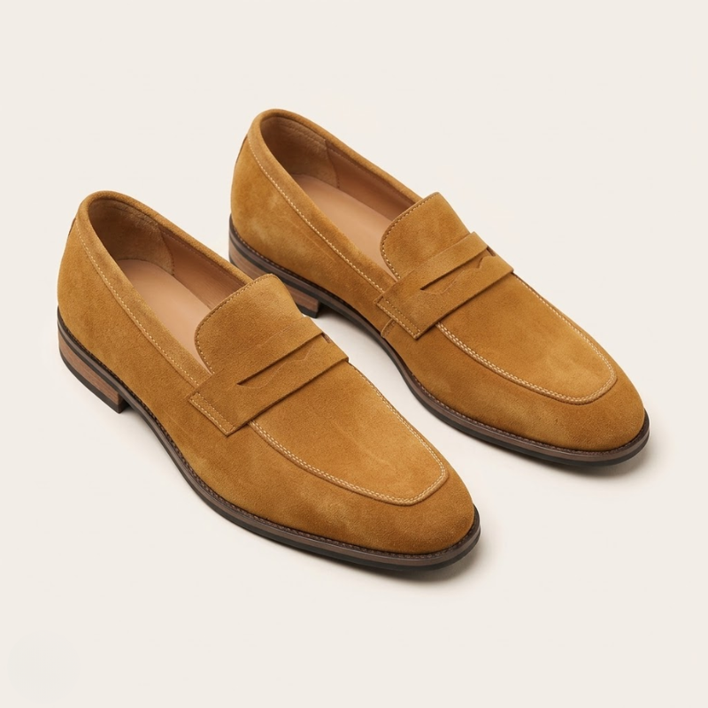 Men's Synthetic Loafers | Classic Strap Slip-On Shoes