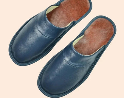 Men's Leather Slippers | Stylish Indoor Outdoor Comfort
