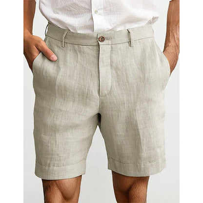 Men's Linen Chino Shorts | Lightweight Casual Summer Fit