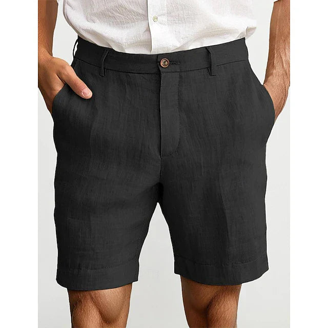 Men's Linen Chino Shorts | Lightweight Casual Summer Fit