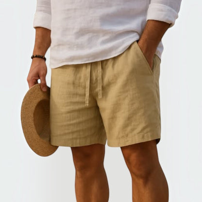 Men's Cotton Linen Shorts | Lightweight Tailored Fit