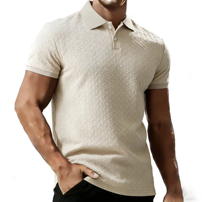 Men's Polyester Polo Shirt | Short Sleeve Casual Fit