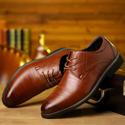 Men's Leather Oxford Shoes Classic Formal
