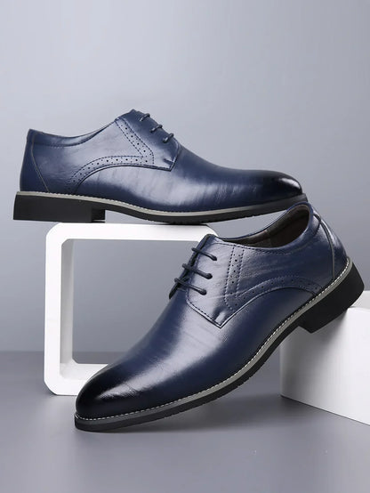 Men's Leather Oxford Shoes Classic Formal