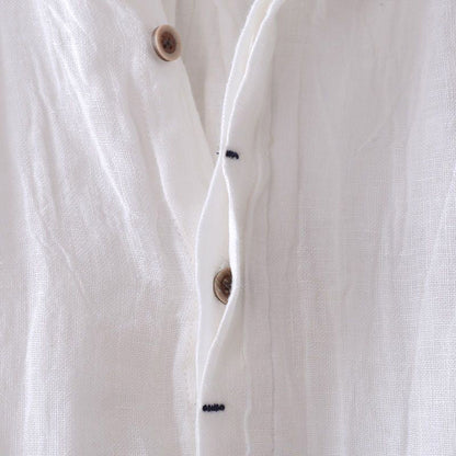 Men's Linen Shirt | Short Sleeve Relaxed Fit
