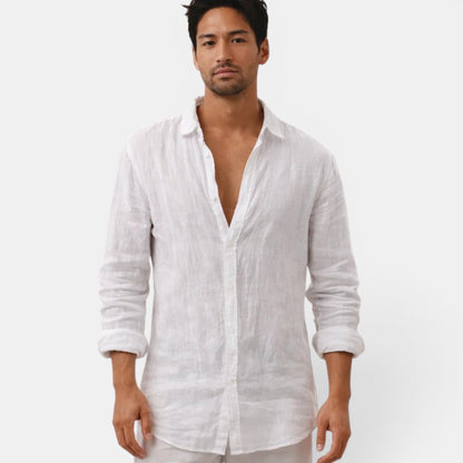 Men's Linen Shirt | Breathable Casual Button-Up