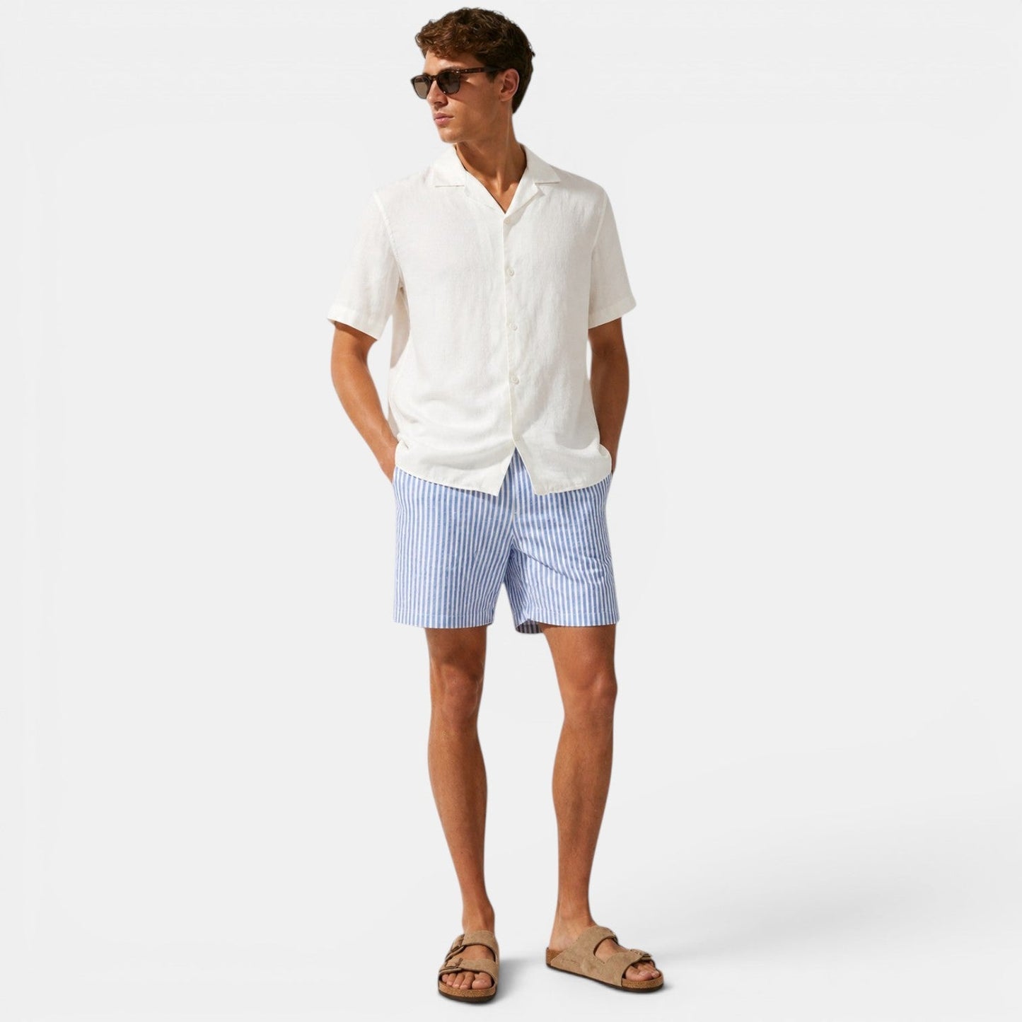 Men's Striped Summer Shorts
