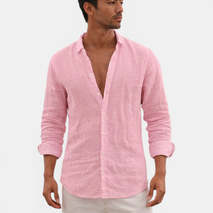 Men's Linen Shirt | Breathable Casual Button-Up