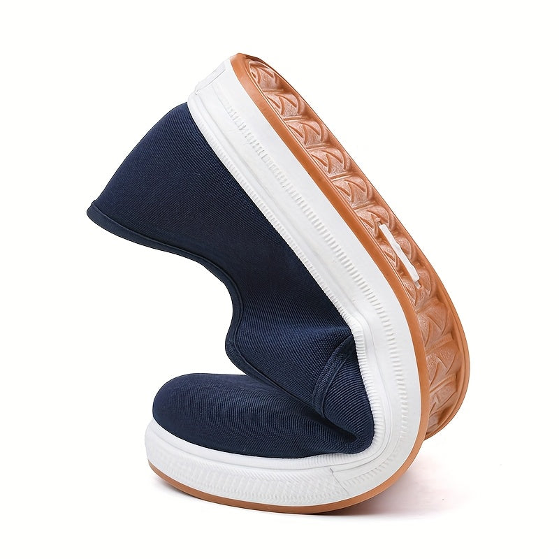 Men's Blue Slip-On Loafers | Lightweight Non-Slip