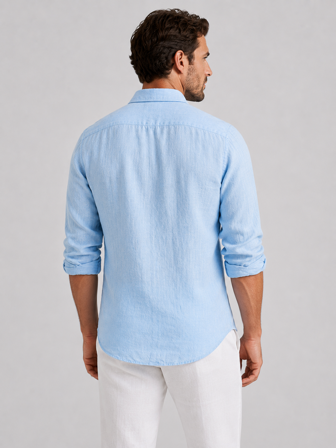 Men's Polyester Summer Shirt | Relaxed Button Fit