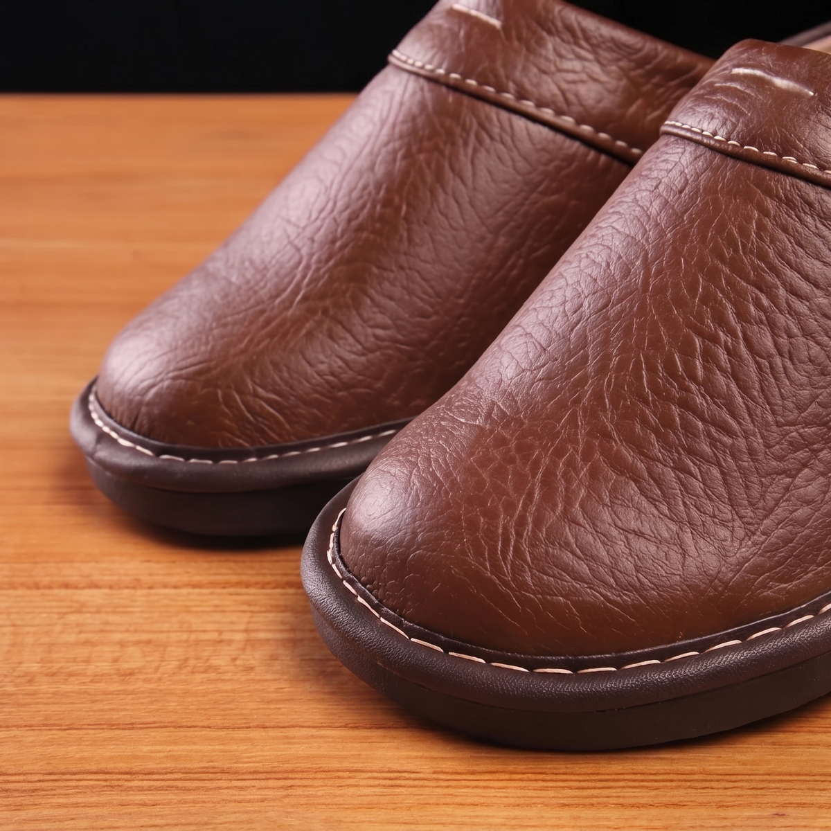 Men's Leather Slippers | Stylish Indoor Outdoor Comfort