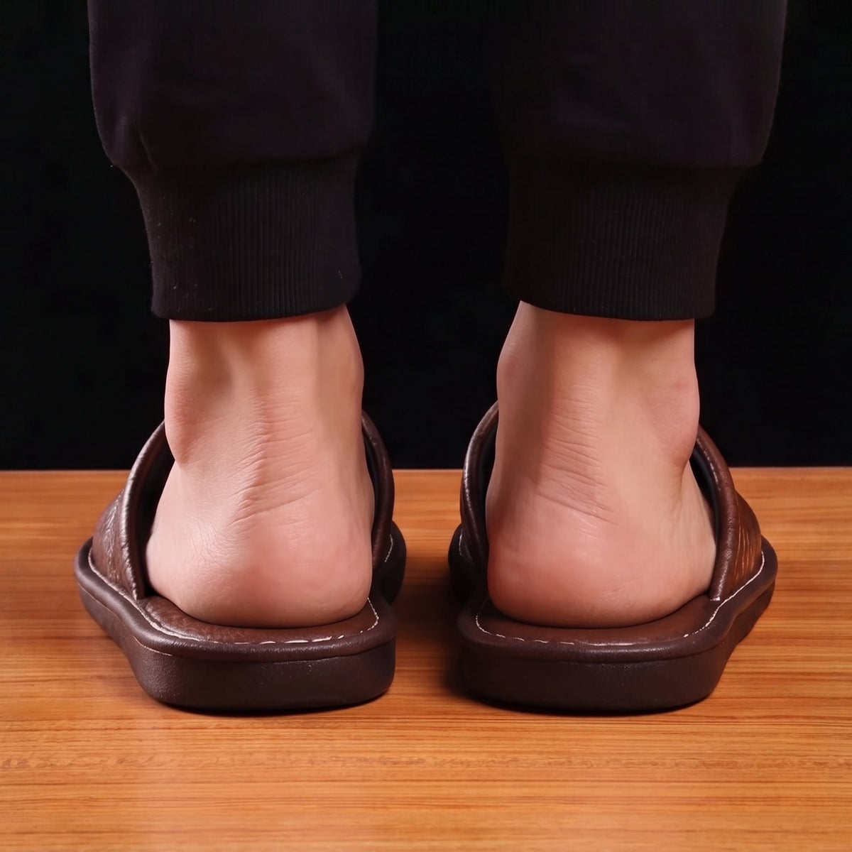 Men's Leather Slippers | Stylish Indoor Outdoor Comfort