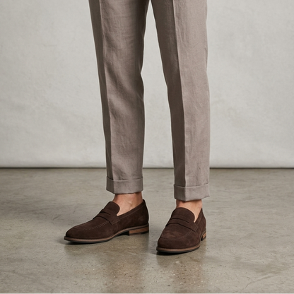 Men's Synthetic Loafers | Classic Strap Slip-On Shoes