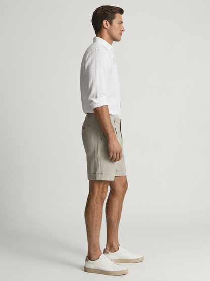 Men's Linen Chino Shorts | Lightweight Casual Summer Fit