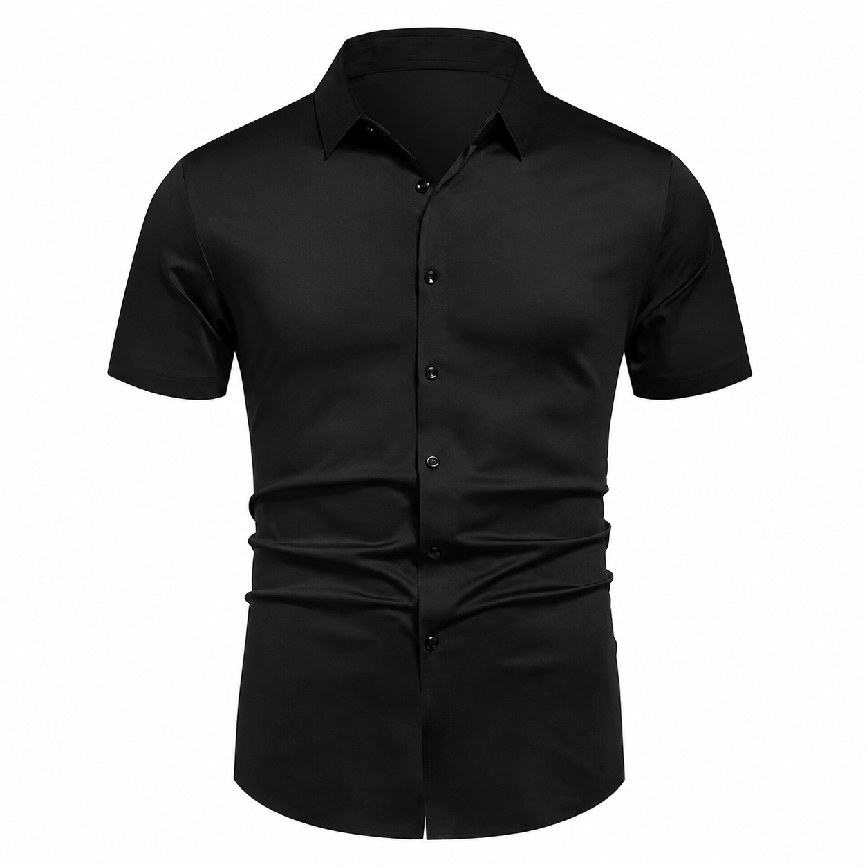 Size chart for men's short sleeve stretch shirt