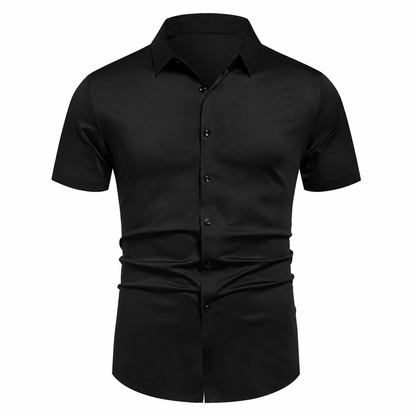 Size chart for men's short sleeve stretch shirt